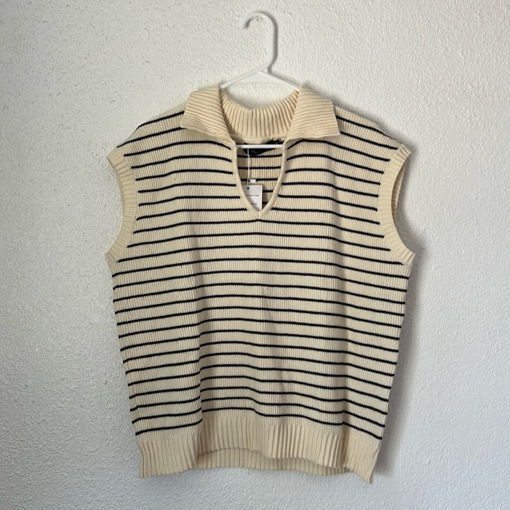 Stripe Sweater Vest